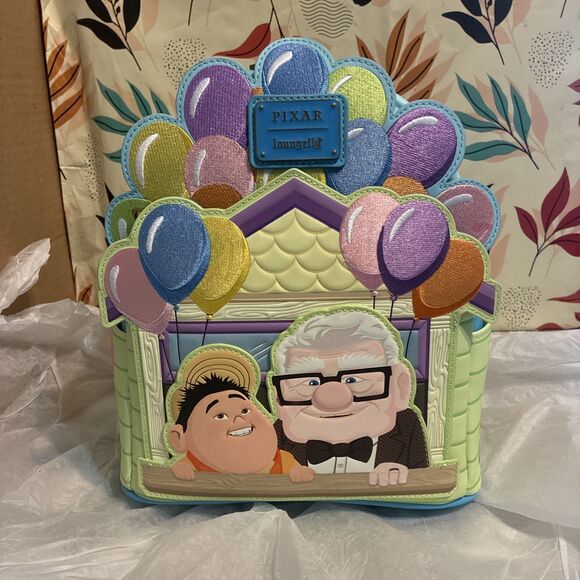 Loungefly Up Carl & Russell Balloons Mini Backpack NEW RELEASE NWT